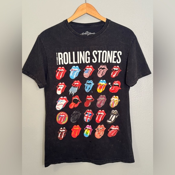 the Rolling Stones Tops - Rolling Stones Retro Tongue Logo T Shirt Size Medium Womens